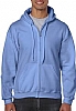 Sudadera Capucha Cremallera Heavy Blend Gildan - Color Azul Carolina