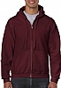 Sudadera Capucha Cremallera Heavy Blend Gildan - Color Marron