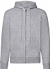 Sudadera Capucha Cremallera Entera Fruit - Color Gris Jaspeado