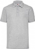 Polo Fruit of the Loom Pique Hombre - Color Gris Jaspeado