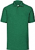 Polo Fruit of the Loom Pique Hombre - Color Verde Jaspeado