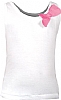 Camiseta Tirantes Niña Scarlett Nath - Color Blanco/Rosa Chicle