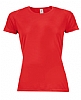 Camiseta Tecnica Mujer Sporty Sols - Color Rojo