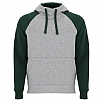 Sudadera Unisex Badet Roly - Color Gris Vigore / Verde Botella