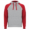 Sudadera Unisex Badet Roly - Color Gris Vigore / Rojo