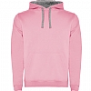 Sudadera Capucha Urban Roly - Color Rosa Claro / Gris