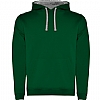 Sudadera Capucha Urban Roly - Color Verde Botella / Gris