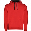 Sudadera Capucha Urban Roly - Color Rojo / Negro