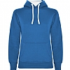 Sudadera Capucha Mujer Urban Roly - Color Royal / Blanco