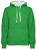 Sudadera Capucha Mujer Urban Roly - Color Verde/Blanco