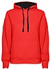 Sudadera Capucha Mujer Urban Roly - Color Rojo/Negro