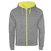 Sudadera Hombre Capucha Fuji Roly - Color Gris/Amarillo Flor