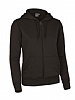 Sudadera Mujer Capucha Cremallera Bondi Valento - Color Negro