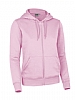 Sudadera Mujer Capucha Cremallera Bondi Valento - Color Rosa Pastel