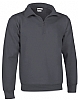 Sudadera Media Cremallera Wood Valento  - Color Gris Carbon