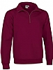 Sudadera Media Cremallera Wood Valento  - Color Granate Caoba