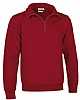 Sudadera Media Cremallera Wood Valento  - Color Rojo Loto