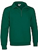 Sudadera Media Cremallera Wood Valento  - Color Verde Botella