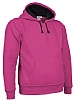 Sudadera Capucha Denzel Valento - Color Rosa Magenta / Negro