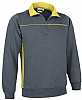 Sudadera Thunder Valento - Color Gris Cemento / Amarillo Limn