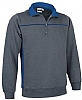 Sudadera Thunder Valento - Color Gris Cemento / Azul Royal