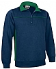 Sudadera Thunder Valento - Color Azul Marino Orion / Verde Kelly