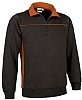 Sudadera Thunder Valento - Color Negro / Naranja Fiesta