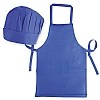 Set Delantal y Gorro Infantil Cocina Cifra - Color Royal