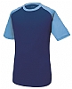 Camiseta Combinada University Cifra - Color Royal / Azul