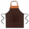 Delantal Coffe Shop Cifra - Color Chocolate