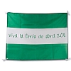 Banderas para Manifestaciones Cifra Fiesta - Color Verde/Blanco