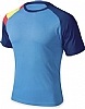 Camiseta Bandera Dry Fresh Cifra Combinada - Color Azul Royal T-505