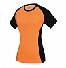 Camiseta Tecnica Combinada Cifra - Color Naranja T-579
