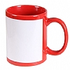 Taza personalizada con recuadro - Color Rojo