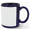 Taza personalizada con recuadro - Color Azul