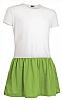Vestido Infantil Sunny Valento - Color Blanco / Verde Manzana