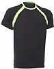Camiseta Futbol Calcio JHK - Color Negro/Amarillo Flúor