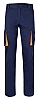 Pantalon Labolar Stretch Bicolor Velilla - Color Azul Navy / Naranja - 61/16