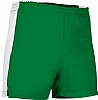Pantalon Corto Deporte Milan Valento - Color Verde Hierba/Blanco