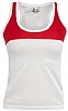 Camiseta Tecnica Tirantes Mujer Armour Acqua Royal - Color Blanco/Rojo