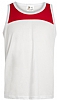 Camiseta Tecnica Tirantes Armour Acqua Royal - Color Blanco/Rojo