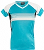 Camiseta Tecnica Olimpia Mujer Acqua Royal - Color Turquesa/Blanco/Negro
