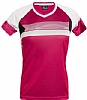 Camiseta Tecnica Olimpia Mujer Acqua Royal - Color Fucsia/Blanco/Negro