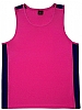 Camiseta Tirantes Running CROSSFIRE - Color Rosa Fucsia / Marino