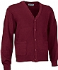 Chaqueta Hombre Cardigan Valento - Color Granate