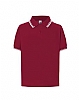 Polo Nio Kid Combinado JHK - Color Burgundy/White