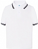 Polo Nio Kid Combinado JHK - Color White / Navy