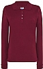 Polo Manga Larga Mujer JHK - Color Burgundy