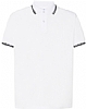 Polo Regular Combinado JHK - Color Blanco / Negro