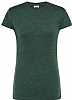 Camiseta Regular Lady Comfort Heather Mujer JHK - Color Bottle Green Heather